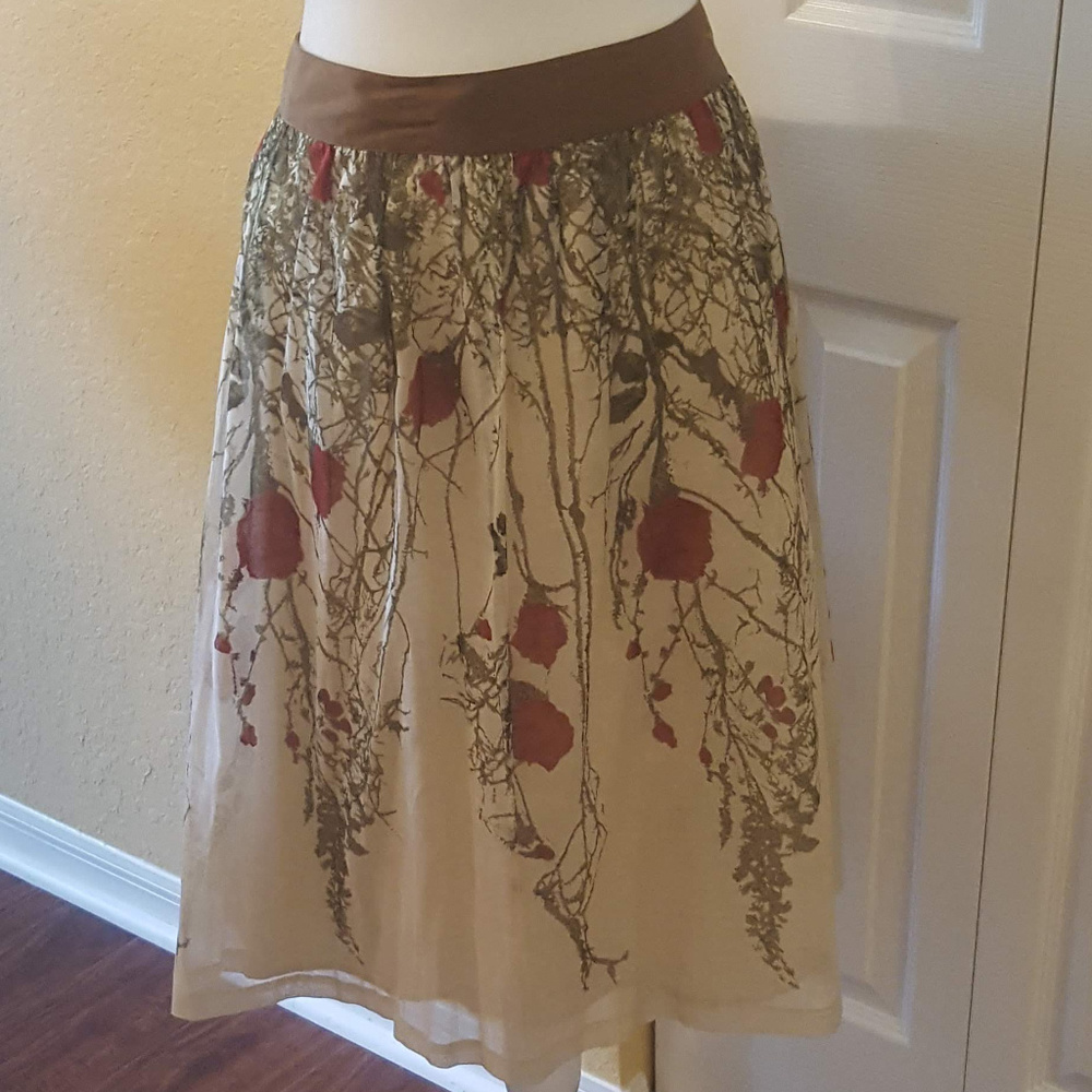 Anthropologie Viola Silk/Cotton Skirt 0020
